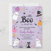 Little Boo Baby shower Invitation Kaart (Voorkant)