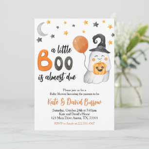 Little Boo Baby shower Invitation Kaart
