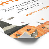 Little Boo Baby shower Pacifier Hunt Spelbord Poster (Hoek)