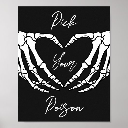 Little Boo Baby shower Pick Your Poison Poster (Voorkant)