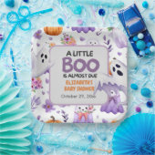 Little Boo baby shower Pumpkin Halloween Papieren Bordje (Feest)