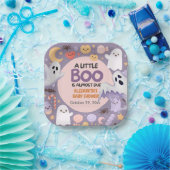 Little Boo baby shower Pumpkin Halloween Papieren Bordje (Feest)