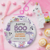 Little Boo baby shower Pumpkin Halloween Papieren Bordje (Feest)