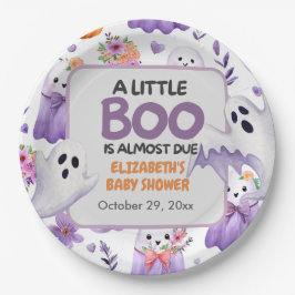 Little Boo baby shower Pumpkin Halloween Papieren Bordje