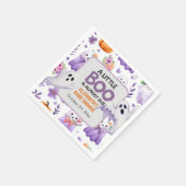 Little Boo baby shower Pumpkin Halloween Servet (Hoek)
