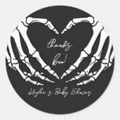 Little Boo Baby shower Ronde Sticker (Voorkant)