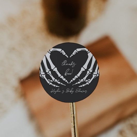 Little Boo Baby shower Ronde Sticker