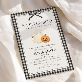 Little Boo Baby Shower Uitnodiging Geslacht Neutra