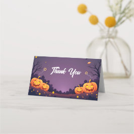 Little Boo Bedankt Gevouwen Plaats Kaart Plaatskaartje