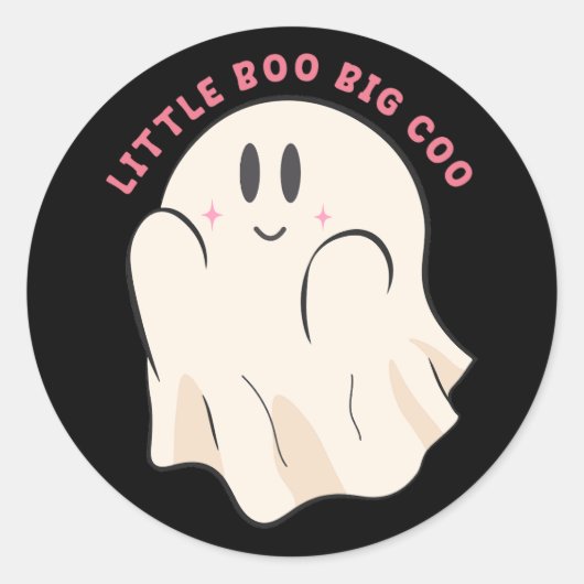 Little Boo Big Coo Sticker (Voorkant)