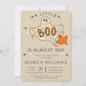 Little Boo bijna due | Halloween Baby shower Kaart (Voorkant)