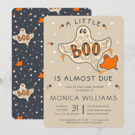 Little Boo bijna due | Halloween Baby shower Kaart