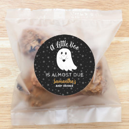 Little Boo Bijna te wijten aan Ghost Halloween Bab Ronde Sticker