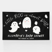 Little Boo Bijna te wijten aan Halloween Baby show Spandoek (Horizontaal)