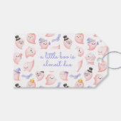 Little boo bijna te wijten Ghost Baby shower Dank  Cadeaulabel (Voorkant (Horizontaal))