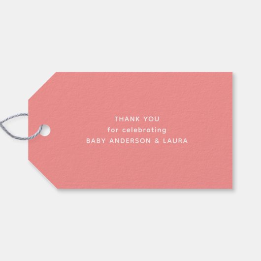 Little boo bijna te wijten Ghost Baby shower Dank  Cadeaulabel (Achterkant Horizontaal)