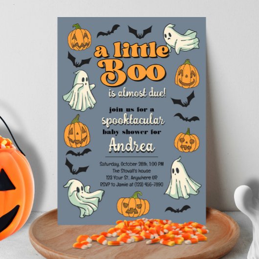 Little Boo Bijna te wijten Schattige Ghost Hallowe Kaart