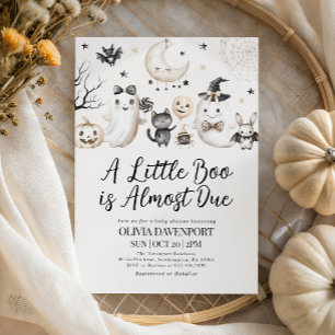 Little Boo bijna vanwege Halloween Baby shower Uit Kaart