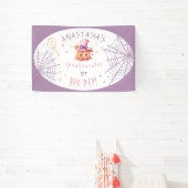 Little Boo Bijna Verjaardag Halloween Baby Meisje Spandoek (Insitu)