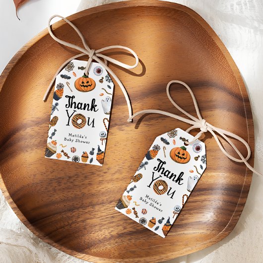 Little Boo bijna voor Halloween Cadeaulabel
