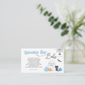 Little Boo Blue Boeken voor baby ticket Informatiekaartje (Staand voorkant)