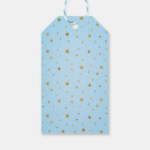 Little Boo Blue Boy Ghost Baby shower Dank je wel Cadeaulabel (Achterkant)