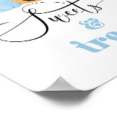 Little Boo blue ghost Halloween snoepjes en lekker Poster (Hoek)