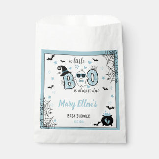 LITTLE BOO BLUE HALLOWEEN BABY SHOWER BEDANKZAKJE
