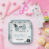 LITTLE BOO BLUE HALLOWEEN BABY SHOWER PAPIEREN BORDJE (Feest)