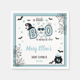LITTLE BOO BLUE HALLOWEEN BABY SHOWER SERVET
