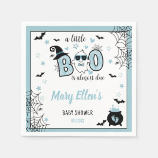 LITTLE BOO BLUE HALLOWEEN BABY SHOWER SERVET
