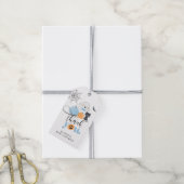 Little Boo blue spooky baby shower bedankt Cadeaulabel (Met Touw)