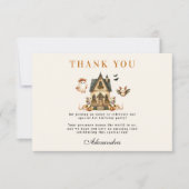 Little Boo Boho Birthday Bash Bedankkaart (Voorkant)