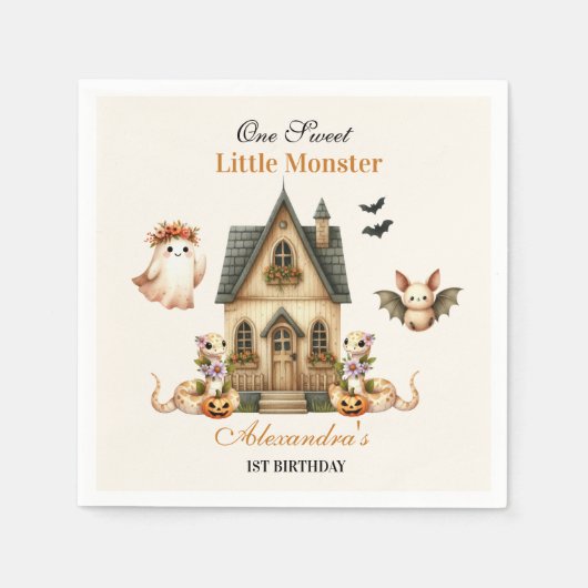 Little Boo Boho Birthday Bash Servet (Voorkant)