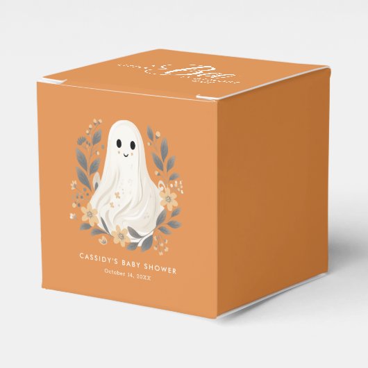 Little Boo Boho Ghost Halloween Baby shower Bedankdoosjes (Voorkant Zijde)