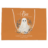 Little Boo Boho Ghost Halloween Baby shower Groot Cadeauzakje (Achterkant)