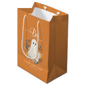 Little Boo Boho Ghost Halloween Baby shower Medium Cadeauzakje (Voorkant Gekanteld)