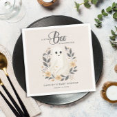Little Boo Boho Ghost Halloween Baby shower Servet