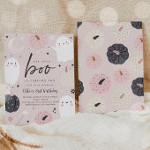 Little Boo Boho Halloween Ghost 2e Verjaardagsfees Kaart