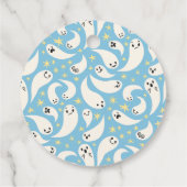 Little Boo Boy Baby shower Bedankjes Labels (Achterkant)