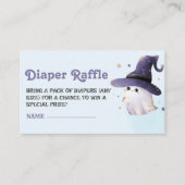 Little boo boy Baby shower luier loterij ticket Informatiekaartje (Voorkant)