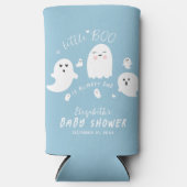 Little Boo Boy Halloween Baby shower Seltzer Blikjeskoeler (Voorkant)