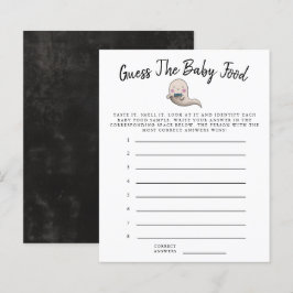 Little Boo Boy raadt het Baby Food Shower Game