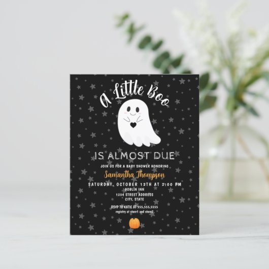 Little Boo Budget Halloween Baby shower (Staand voorkant)