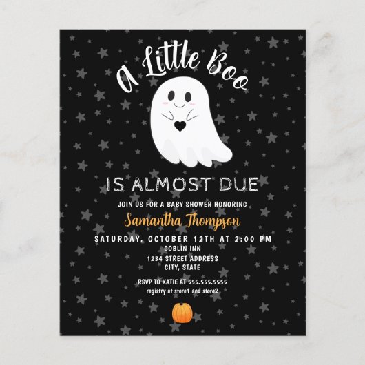 Little Boo Budget Halloween Baby shower (Voorkant)