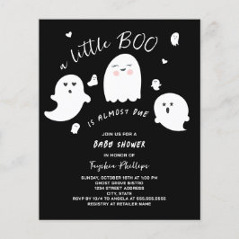 Little Boo Budget Halloween Baby shower Invitation