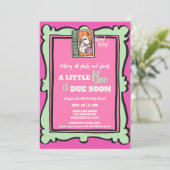 Little Boo Calling All Ghosts Baby shower Kaart (Staand voorkant)