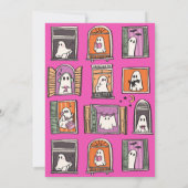 Little Boo Calling All Ghosts Baby shower Kaart (Achterkant)