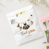 Little Boo Clothesline baby shower bedankkaart Bedankzakje (Gezegeld)