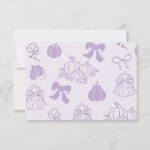 Little Boo Clothesline baby shower bedankkaart Kaart (Achterkant)